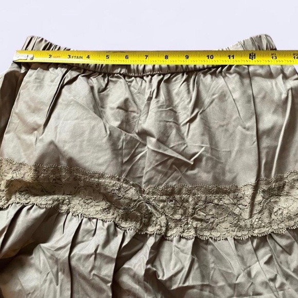 Japanese Voi·e·noi Fairy core Lace Tiered Skirt Tan brown - Picture 6 of 14